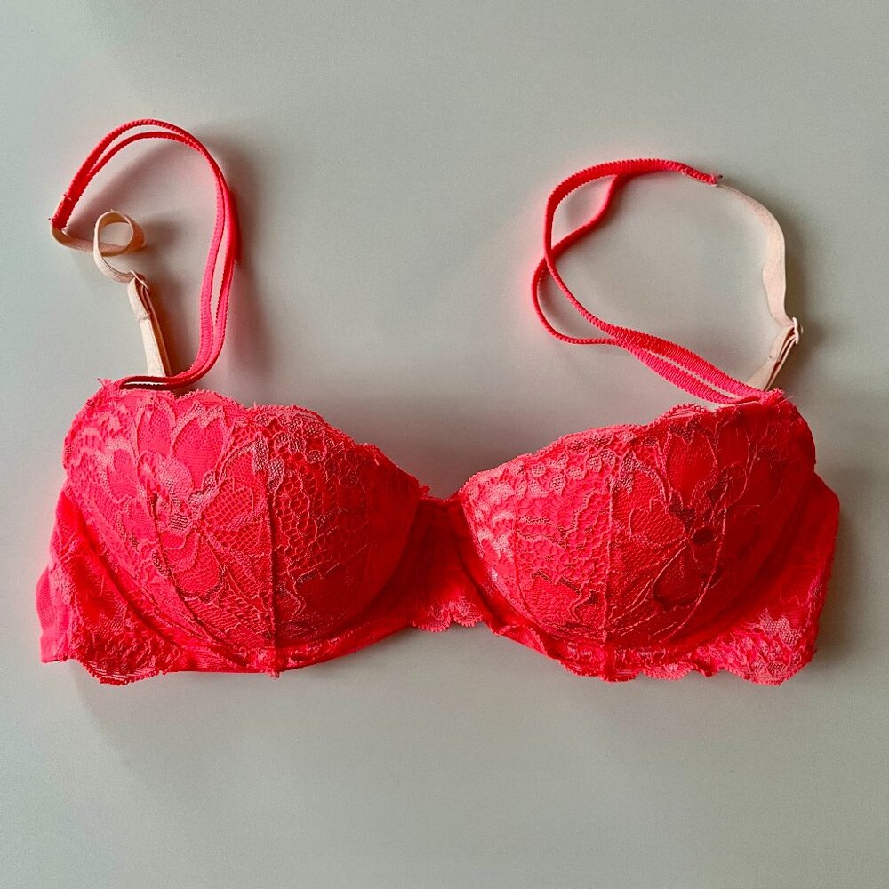 Lace Push Up Balconette Bra